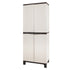 Gardeon Outdoor Storage Cabinet Box 173cm Lockable Cupboard Sheds Adjustable Rattan Beige - Outdoorium