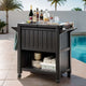 Gardeon Outdoor Storage Cabinet Box 80L Ice Bucket Cooler Rolling Serving Cart Kitchen Trolley | Furniture > Outdoor > Outdoor Storage Boxes