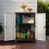 Gardeon Outdoor Storage Cabinet Box 92cm Lockable Cupboard Sheds Adjustable Rattan Beige | Home & Garden > Storage