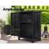 Gardeon Outdoor Storage Cabinet Box 92cm Lockable Cupboard Sheds Garage Adjustable Black | Outdoorium