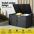 Gardeon Outdoor Storage Cabinet Box Deck Wicker Shelf Chest Garden Shed Tools Black | Outdoorium
