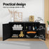 Gardeon Outdoor Storage Cabinet Box Deck Wicker Shelf Chest Garden Shed Tools Black | Outdoorium