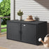 Gardeon Outdoor Storage Cabinet Box Deck Wicker Shelf Chest Garden Shed Tools Black | Outdoorium
