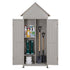 Gardeon Outdoor Storage Cabinet Cupboard Lockable Tool Organizer Shed Adjustable Grey | Outdoorium