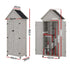 Gardeon Outdoor Storage Cabinet Cupboard Lockable Tool Organizer Shed Adjustable Grey | Furniture > Office > Storage Cabinets