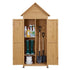 Gardeon Outdoor Storage Cabinet Cupboard Tool Organizer Shed Adjustable Natural | Furniture > Outdoor > Outdoor Storage Boxes