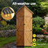 Gardeon Outdoor Storage Cabinet Cupboard Tool Organizer Shed Adjustable Natural | Furniture > Outdoor > Outdoor Storage Boxes