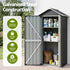 Gardeon Outdoor Storage Cabinet Garden Shed Steel Tool Lockable Cupboard Adjustable Shelves | Furniture > Office > Storage Cabinets