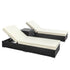 Adjustable Backrest on Wicker Sun Lounge