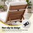 Gardeon Outdoor Sun Lounger Cushion - Beige