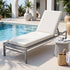 Gardeon Outdoor Sun Lounger Cushion - Beige