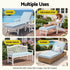 Gardeon Outdoor Sun Lounger Cushion - Blue