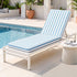Gardeon Outdoor Sun Lounger Cushion - Blue