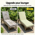 Gardeon Outdoor Sun Lounger Cushion - Green