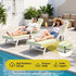 Gardeon Outdoor Sun Lounger Cushion - Green