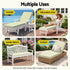 Gardeon Outdoor Sun Lounger Cushion - Green