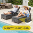Gardeon Outdoor Sun Lounger Cushion - Grey
