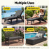 Gardeon Outdoor Sun Lounger Cushion - Grey