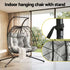 Gardeon Outdoor Swing Chair 2 Seater with Stand Cushion Rattan Patio Furniture | Furniture > Outdoor > Outdoor Chairs