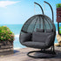 Gardeon Outdoor Swing Chair Hanging Rattan Patio Furniture Pod Stand Cushion 2 Seater | Home & Garden > Hammocks > Hammocks & Accessories