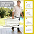 Gardeon Outdoor Table and Chairs HDPE Folding Adirondack Beach Chair Patio Furniture White | Furniture > Outdoor > Outdoor Chairs