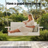 Gardeon Porch Outdoor Swing Chair With Cup Holder Wooden Furniture 2 Seater | Furniture > Outdoor > Outdoor Chairs