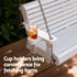 Gardeon Porch Outdoor Swing Chair With Cup Holder Wooden Furniture 2 Seater | Furniture > Outdoor > Outdoor Chairs