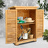 Gardeon Portable Wooden Garden Storage Cabinet - Outdoorium