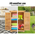 Gardeon Portable Wooden Garden Storage Cabinet - Outdoorium