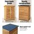 Gardeon Portable Wooden Garden Storage Cabinet - Outdoorium