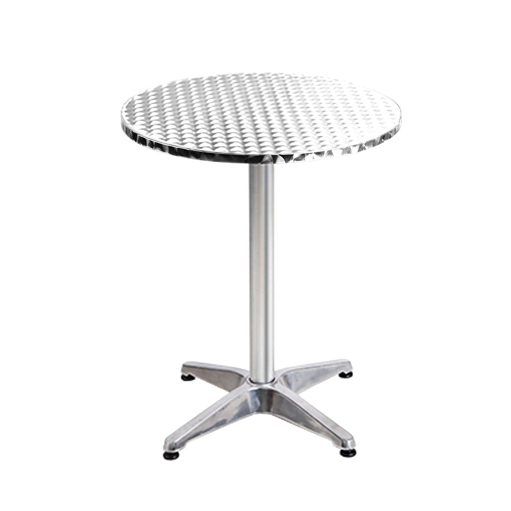 Gardeon Set of 6 Outdoor Bar Table Aluminium Round 70/110CM | Outdoorium