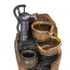 Gardeon Solar Fountain Water Feature Outdoor Cascading Hand Pump Design 80CM | Outdoorium