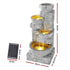 Gardeon Solar Fountain Water Feature Outdoor LED Lights Gray | Outdoorium