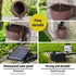 Gardeon Solar Fountain Water Feature Pot Outdoor Indoor 4 - Tier Cascading Brown | Outdoorium