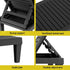 Gardeon Sun Lounge Adjustable Recliner Patio Outdoor Furniture Lightweight Black | Outdoorium