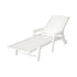 Gardeon Sun Lounge Lounger Beach Chair HDPE Patio Outdoor Furniture with Wheels White | Outdoorium