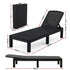 Gardeon Sun Lounge Outdoor Folding Recliner Patio Pool Beach Chair Rattan Black | Home & Garden > Bedding > Bed Sheets