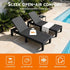 Gardeon Sun Lounge Outdoor Folding Recliner Patio Pool Beach Chair Rattan Black | Home & Garden > Bedding > Bed Sheets