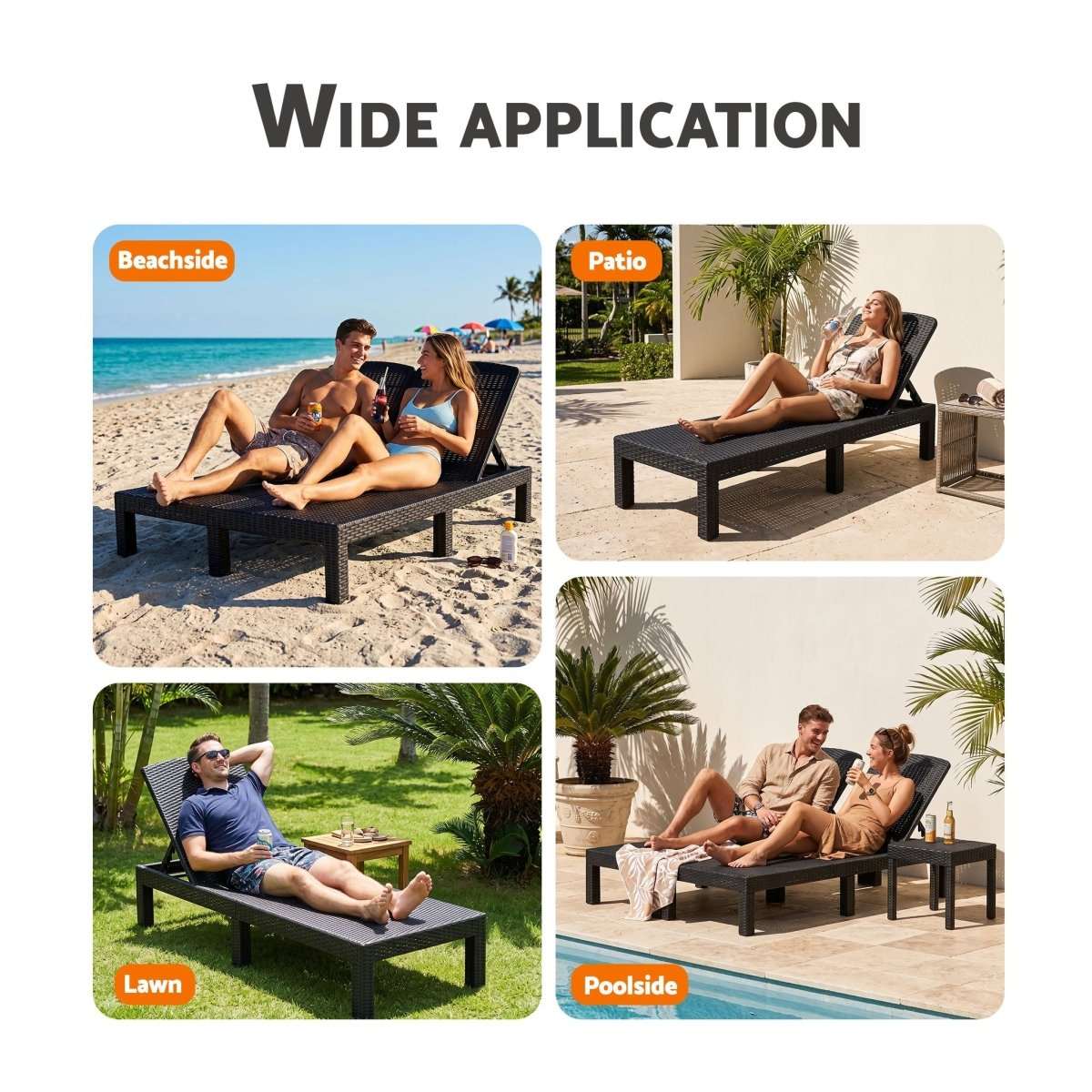Gardeon Sun Lounge Outdoor Folding Recliner Patio Pool Beach Chair Rattan Black | Home & Garden > Bedding > Bed Sheets