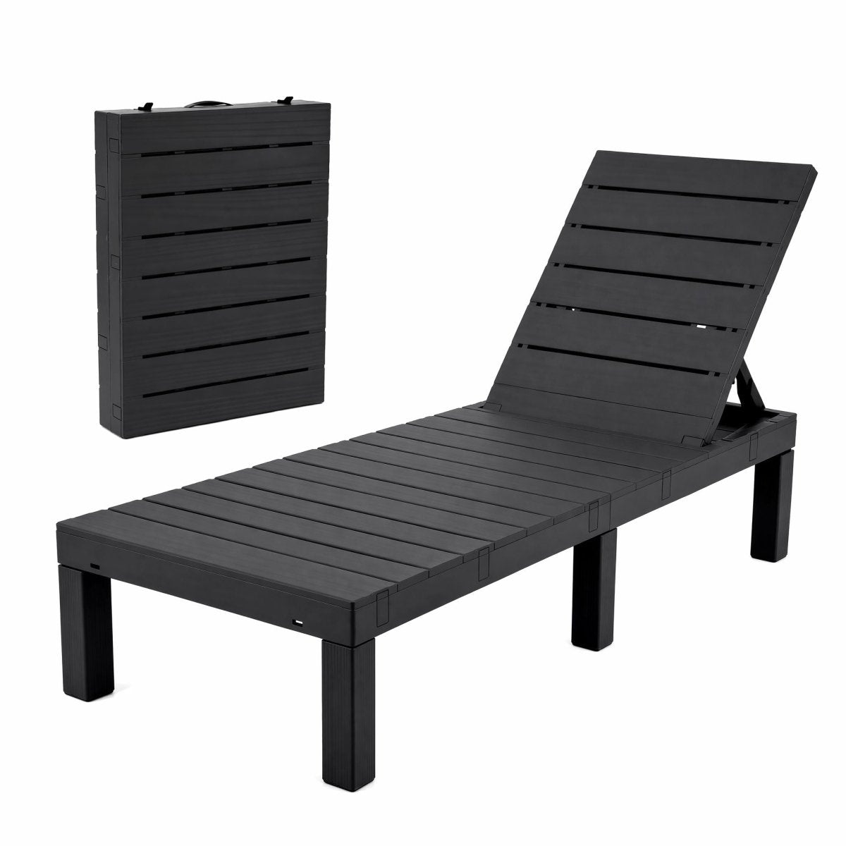 Gardeon Sun Lounge Outdoor Folding Recliner Patio Pool Beach Chair Slatted Black | Home & Garden > Bedding > Bed Sheets