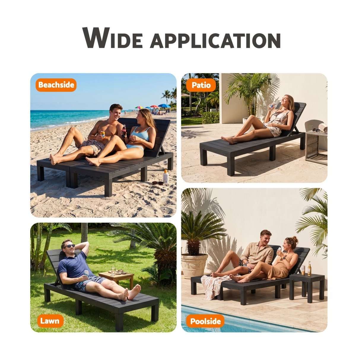 Gardeon Sun Lounge Outdoor Folding Recliner Patio Pool Beach Chair Slatted Black | Home & Garden > Bedding > Bed Sheets