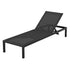 Gardeon Sun Lounge Outdoor Lounger Aluminium Folding Beach Chair Wheels Black - Outdoorium