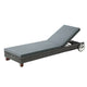 Gardeon Sun Lounge Wicker Lounger Outdoor Furniture Day Bed Wheels Patio Grey | Furniture > Outdoor