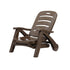 Gardeon Sun Lounger Folding Lounge Chair Wheels Patio Outdoor Furniture Brown - Outdoorium