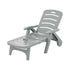 Gardeon Sun Lounger Folding Lounge Chair Wheels Patio Outdoor Furniture Grey - Outdoorium