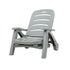 Gardeon Sun Lounger Folding Lounge Chair Wheels Patio Outdoor Furniture Grey - Outdoorium