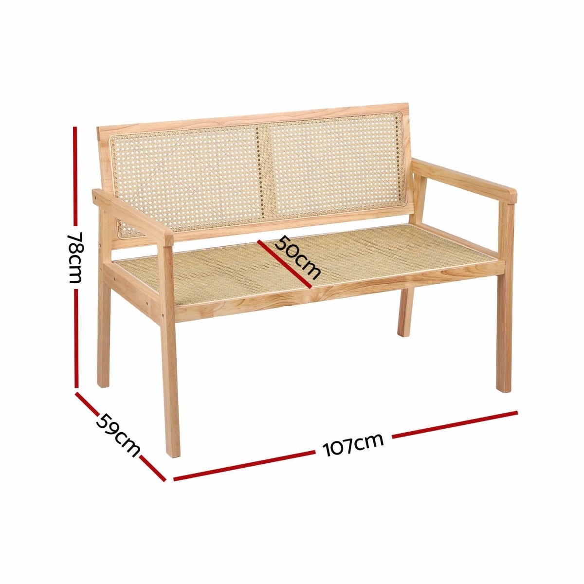 Gardeon Wooden Outdoor Garden Bench 107cm