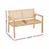 Gardeon Wooden Outdoor Garden Bench 107cm