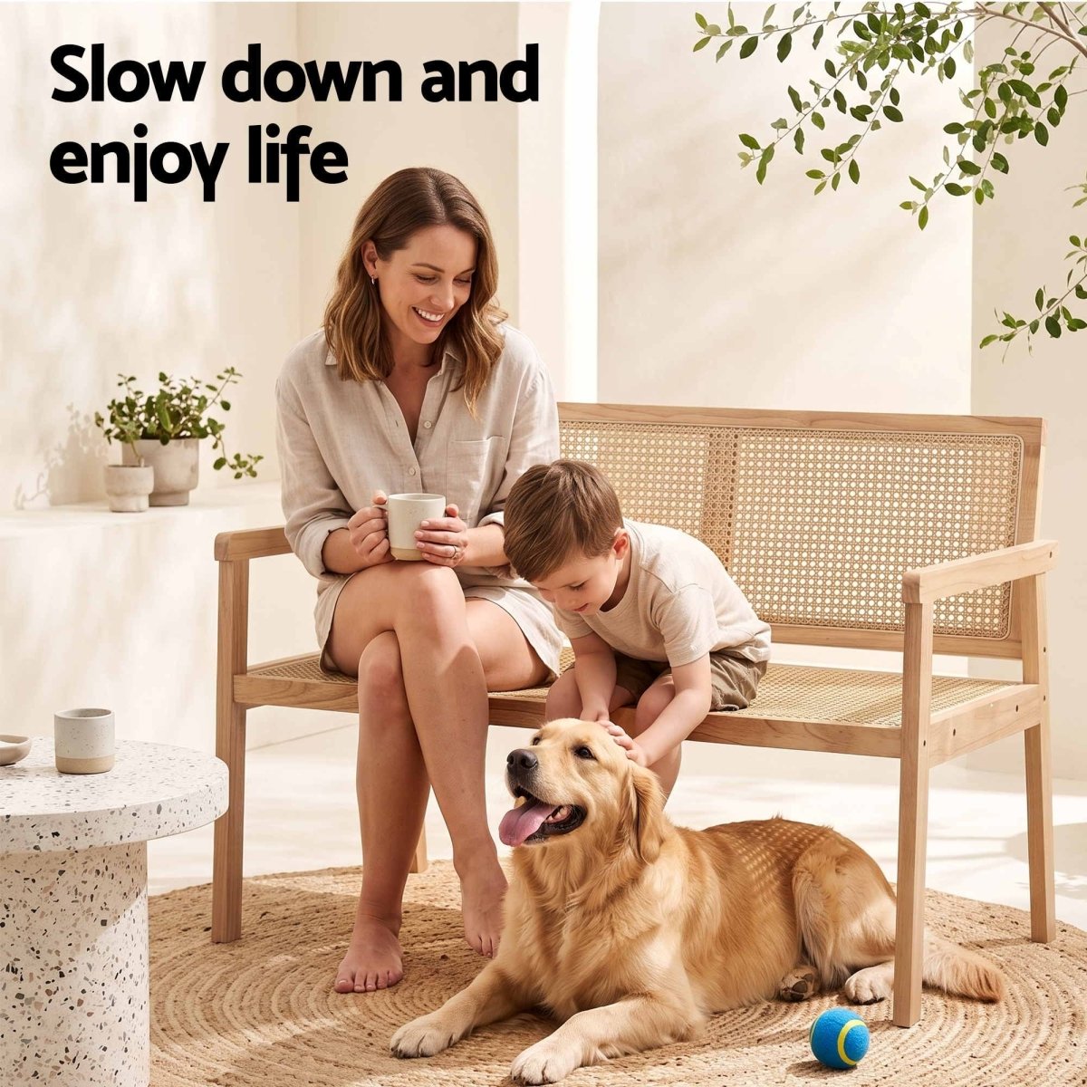 Gardeon Wooden Outdoor Garden Bench 107cm