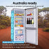 GECKO 139L Upright Portable Fridge / Freezer, 12V/24V for Motorhome and Caravan, Silver | Outdoorium